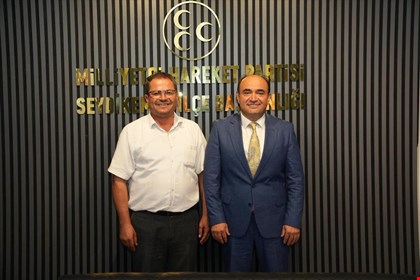 BAŞKAN AKDENİZLİ’DEN MHP SEYDİKEMER İLÇE TEŞKİLATI’NA HAYIRLI OLSUN ZİYARETİ