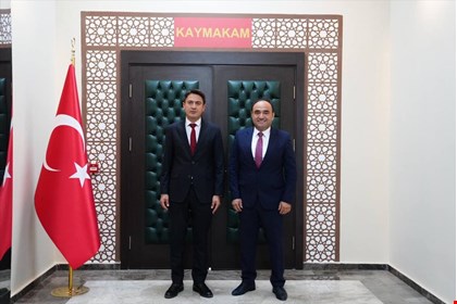 BAŞKAN AKDENİZLİ'DEN KAYMAKAM DİLEKLİ’YE HAYIRLI OLSUN ZİYARETİ